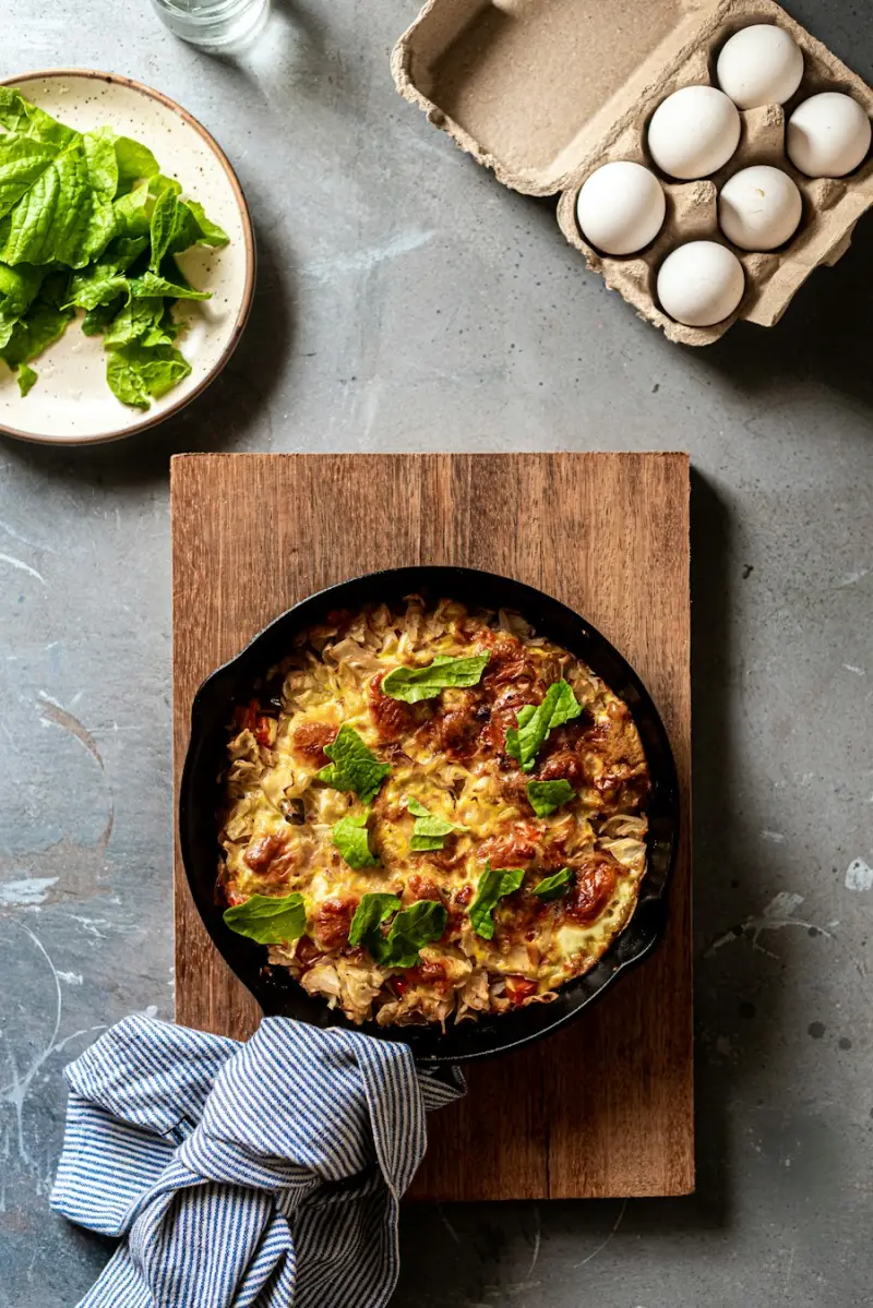 Cheddar and carrot frittata